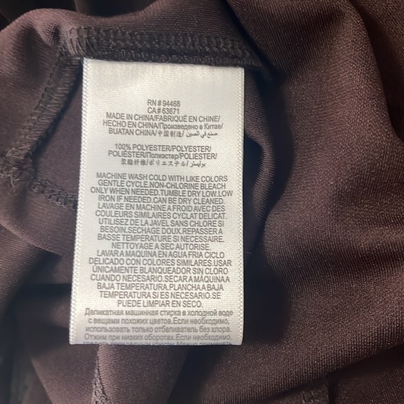 BCBGeneration twist front midi dress, Chocolate, Sz 10 NWT - Picture 11 of 11